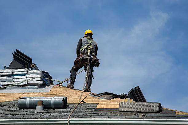 Professional Roof Replacement technician working in Hooper, NE
